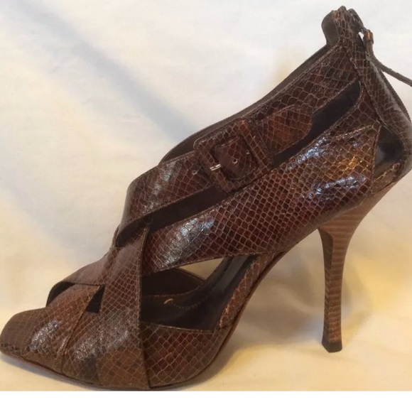 BCBGMaxAzria Shoes - BCBG MAXAZRIA Stiletto Snake Booties Heels